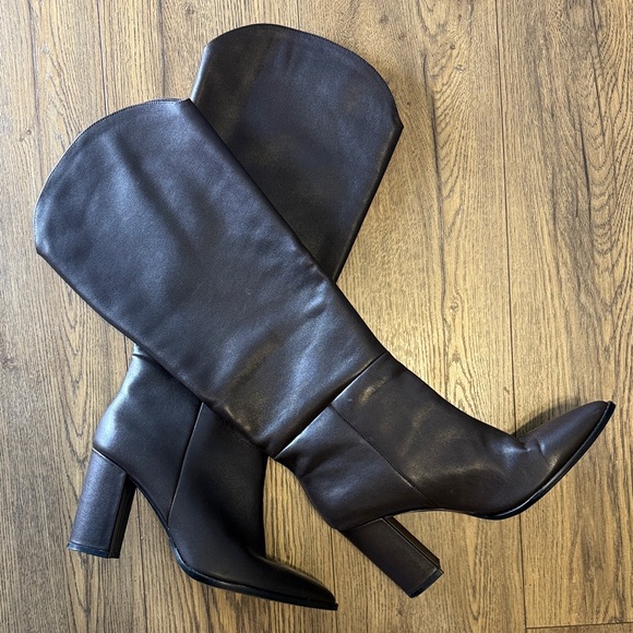 Steve Madden Shoes - Steve Madden Brown Leather Knee High Boots | Size 10 | New